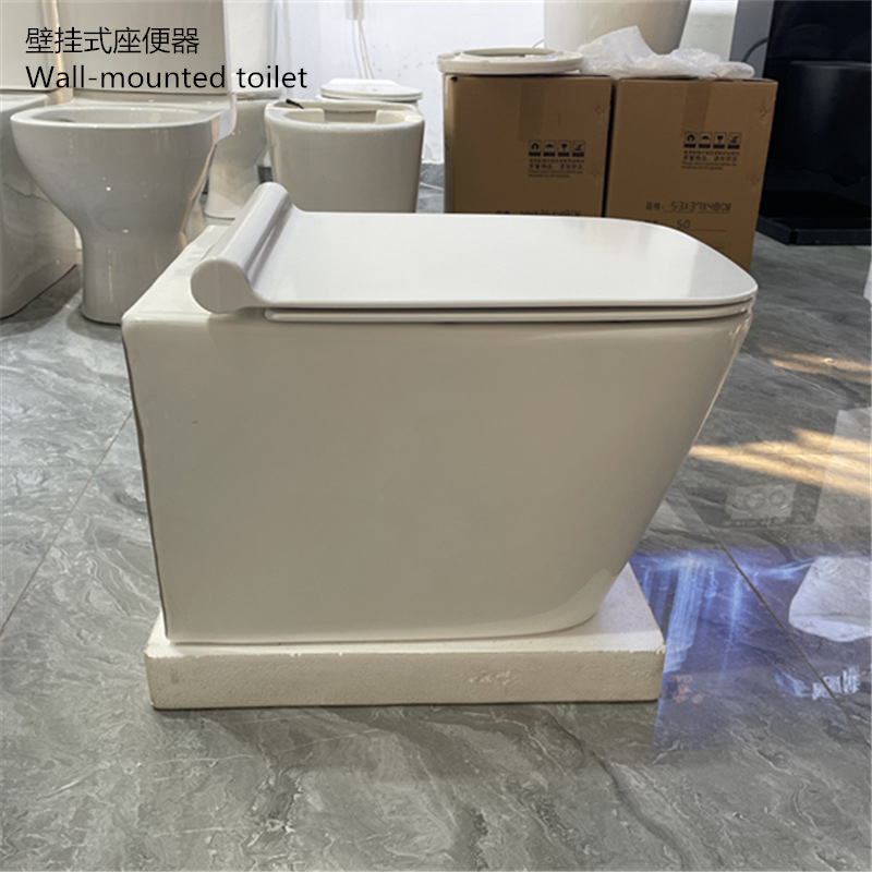 Ceramic wall-mounted toilet, South American wall-mounted toilet, Middle Eastern wall-mounted seat toilet wall-hung wc details Picture