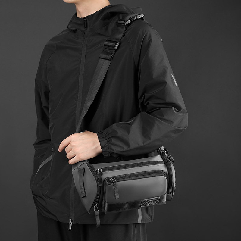 WEPOWER's new outdoor sports large capacity waist bag, waterproof multi-functional crossbody bag, durable and fashionable chest bag details Picture