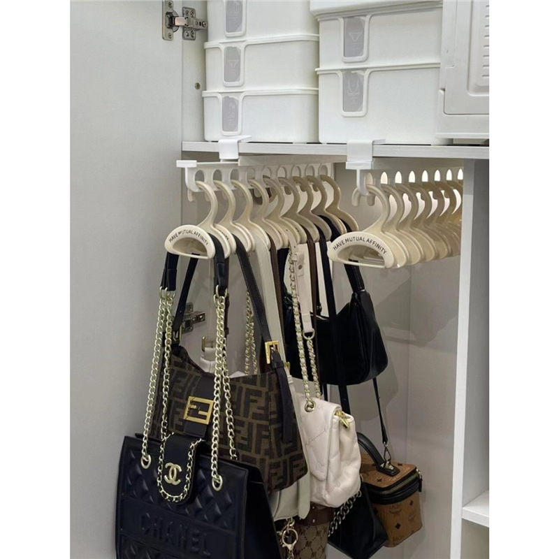 Bag hook magic tool, Japanese-style arched stackable bag hanger, bag strap, wardrobe entrance, scarf storage rack details Picture