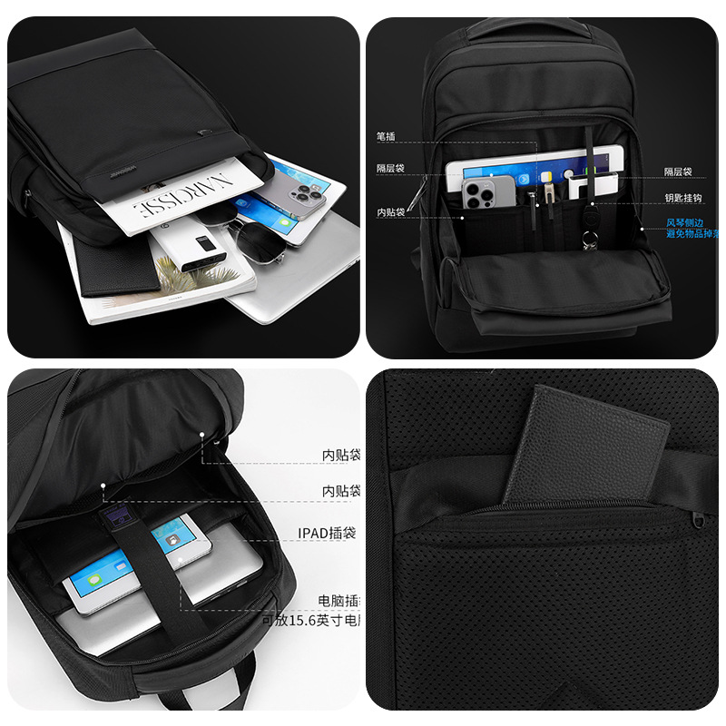 WEPOWER's new business backpack for men is a waterproof and wear-resistant laptop bag with a large capacity Application Scenario
