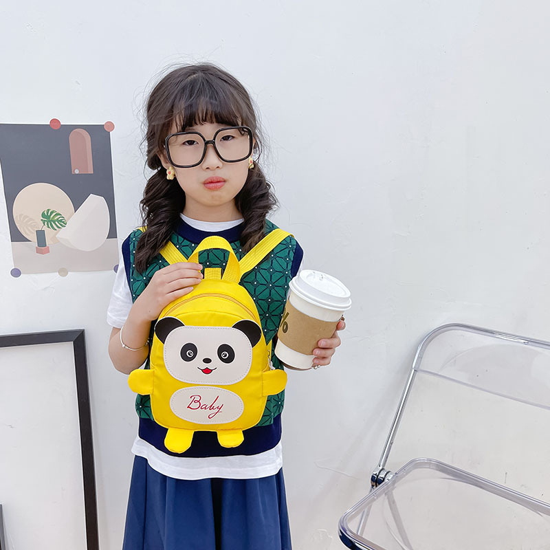 Kindergarten schoolbag for children, boys and girls, 1-3-5 years old, anti-wandering rope, cute frog, double-shoulder baby small backpack details Picture