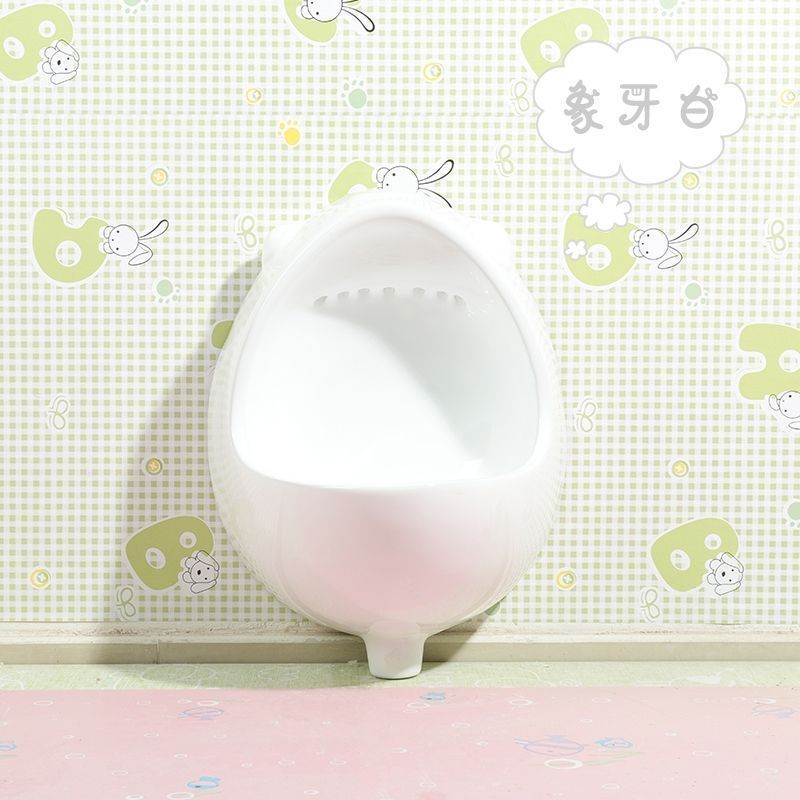 Kindergarten color ceramic children's urinal, hanging toilet bowl, urinal bowl, special for children's urine bag project, free shipping Specification drawing