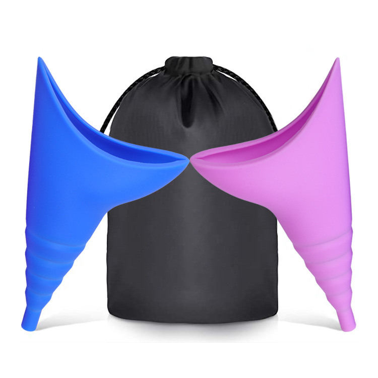 Amazon portable silicone urinal, travel outdoor emergency standing urination device, silicone leak details Picture