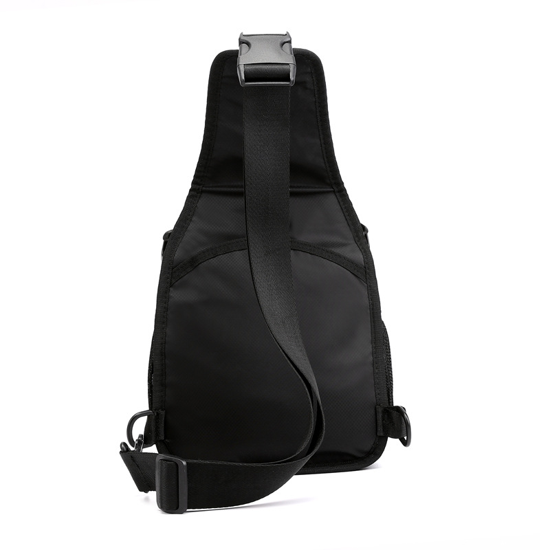 New men's multi-functional chest bag, trendy single-shoulder crossbody bag, waterproof nylon fabric lightweight backpack, cross-border wholesale Specification drawing