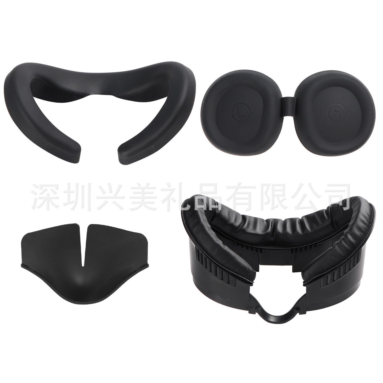 The widened mask replacement stand for Meta Quest 3 can be worn with a silicone mask for a more skin-friendly look Item Picture