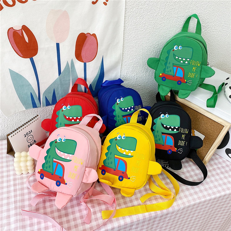 Small children's backpacks, trendy mini bags, 3-5 years old dinosaur backpacks, cute children's schoolbags for kindergarten boys full figure