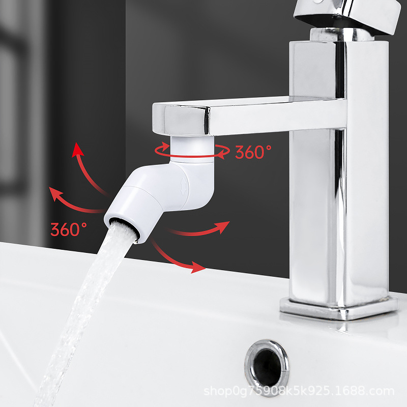 【 One piece Worth shooting 】 Bathroom washbasin, universal faucet, splash-proof spout, rotatable washbasin extender Specification drawing
