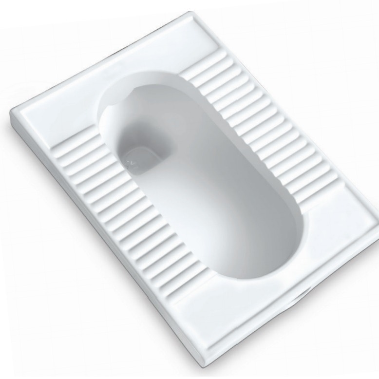 Complete set of squat toilet water tank, household squat basin toilet, bathroom ceramic squat toilet, guest bathroom, anti-odor toilet bowl, squat pit Specification drawing