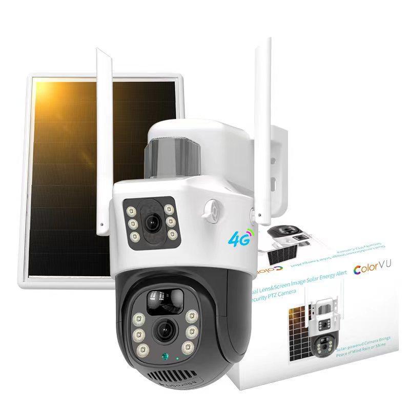 Solar-powered camera monitor for home remote mobile phone dual-eye dome camera, no need for plug-in, no need for wiring, low power consumption monitoring Application Scenario