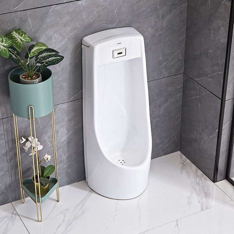 Ceramic urinal, toilet bowl, wall-mounted bathroom, household toilet urinal, sensor, fully automatic floor-standing urinal details Picture