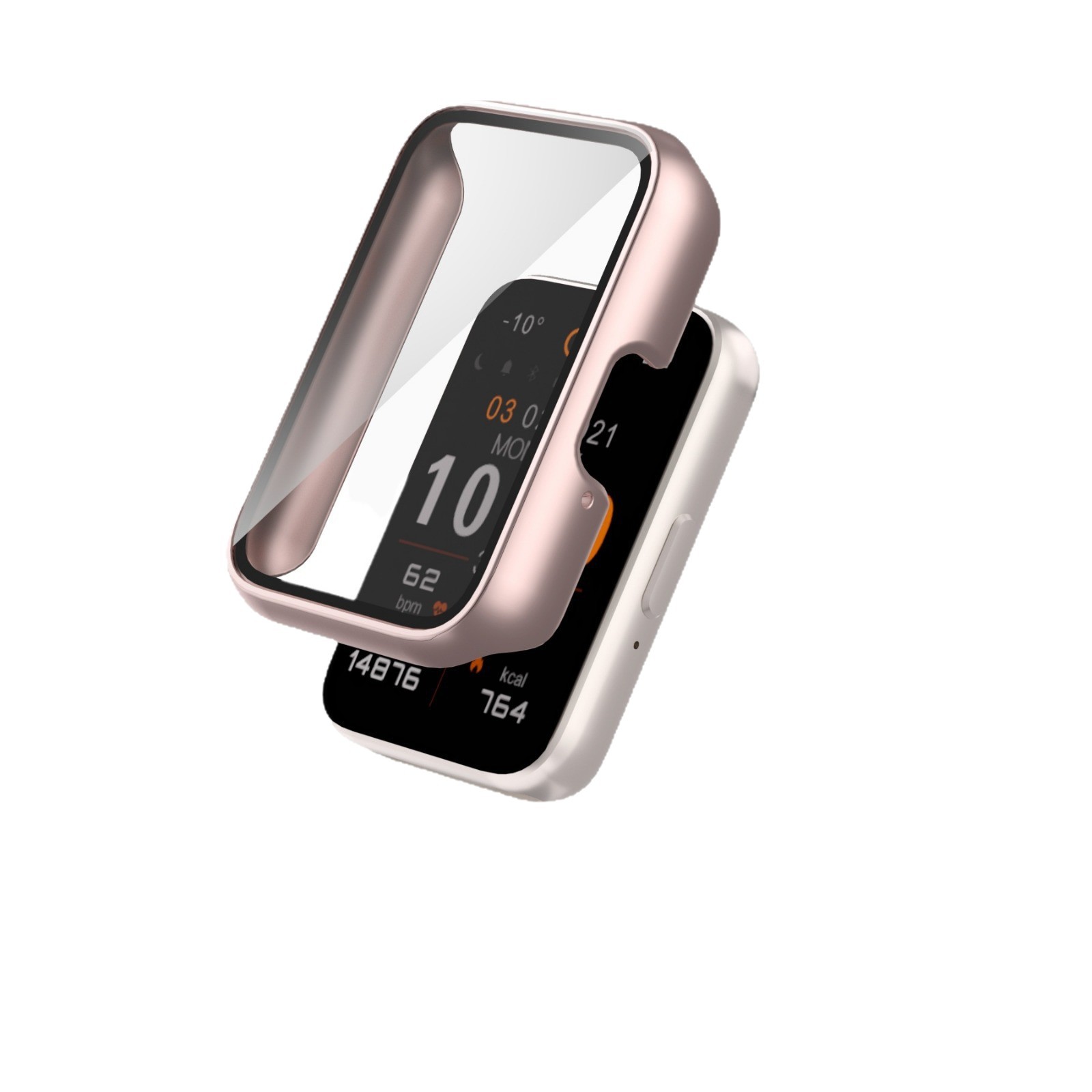 This is a protective case for the Samsung FIT3 wristband, featuring a PC matte finish and a solid color glossy finish with an integrated case and film Item Picture