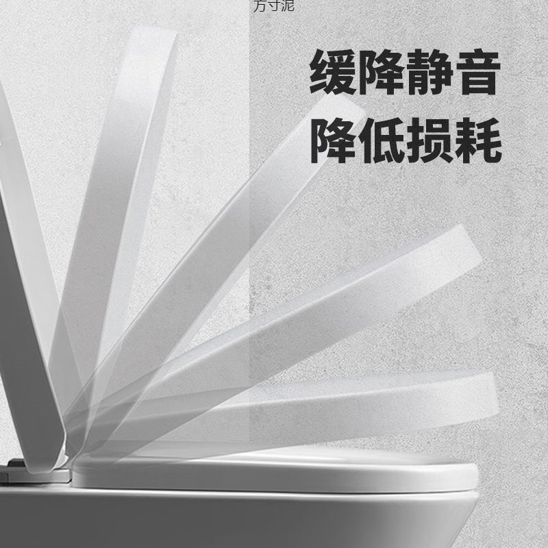 Universal thickened household slow-lowering old-fashioned U-shaped V durable toilet cover, toilet seat accessories Specification drawing