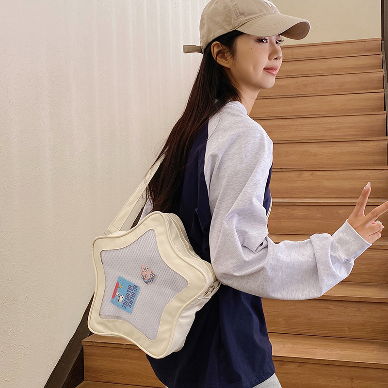 This year's popular color bags, 2025 new star bags, Japanese-style sweet single-shoulder bags, crossbody bags, women's bags, cross-border details Picture