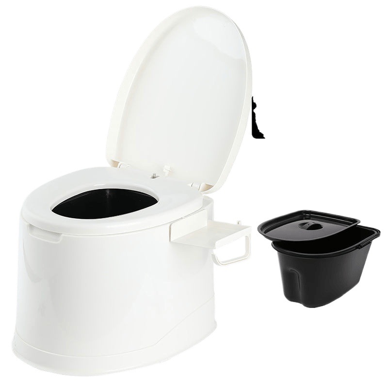 Mobile toilet, elderly and pregnant women's toilet seat, adult household portable toilet chair, indoor plastic toilet stool Item Picture