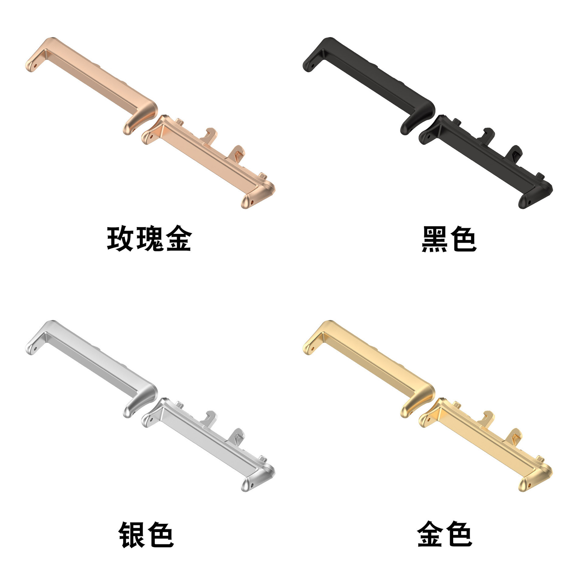 Suitable for Samsung watch Galaxy Fit3 connector SMR390 metal head 18/20MM stainless steel in stock details Picture