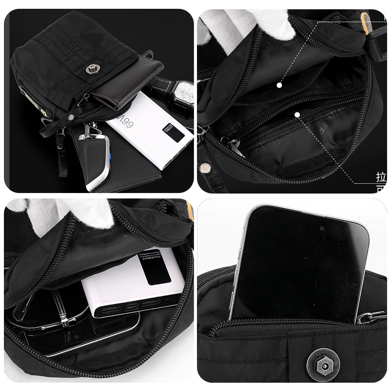 The new WEPOWER men's single-shoulder bag is casual and versatile, a portable crossbody bag for going out, and a wearable waist bag for going out Application Scenario