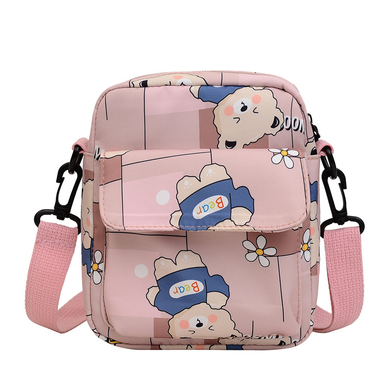 Wholesale of new Japanese-style schoolgirl bags, cartoon small square bags for students attending classes, lightweight and compact single-shoulder crossbody bags Item Picture