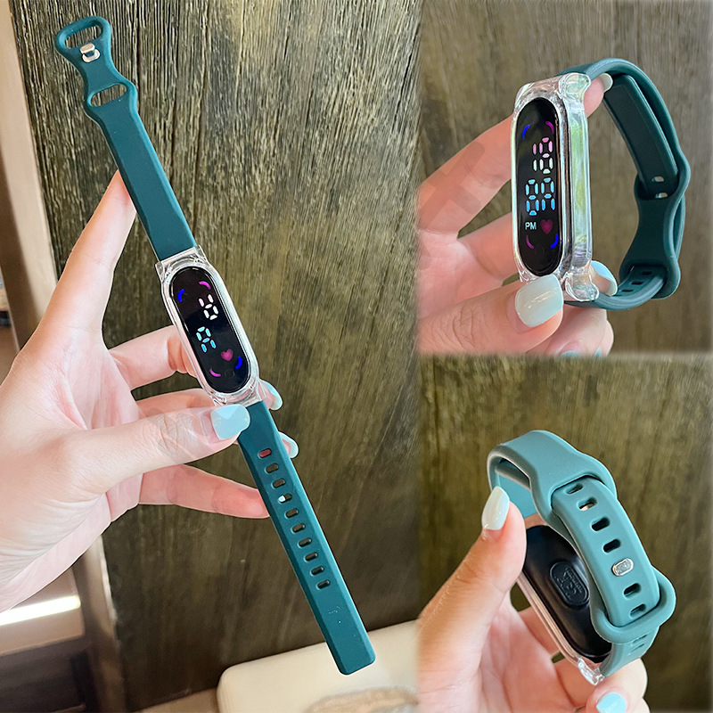 Suitable for Xiaomi Band 3456789 generation NFC universal silicone 8-shaped buckle transparent case/quick-release connector style wristband details Picture
