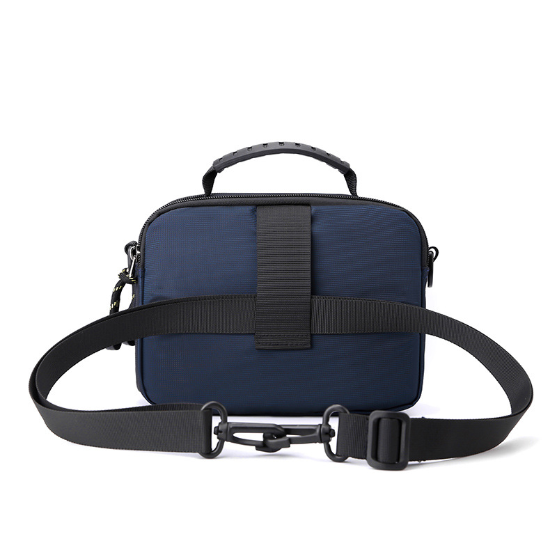 New men's crossbody bag, fashionable and simple single-shoulder bag, sports waist bag, outdoor multi-functional belt, hanging bag and mobile phone bag Specification drawing