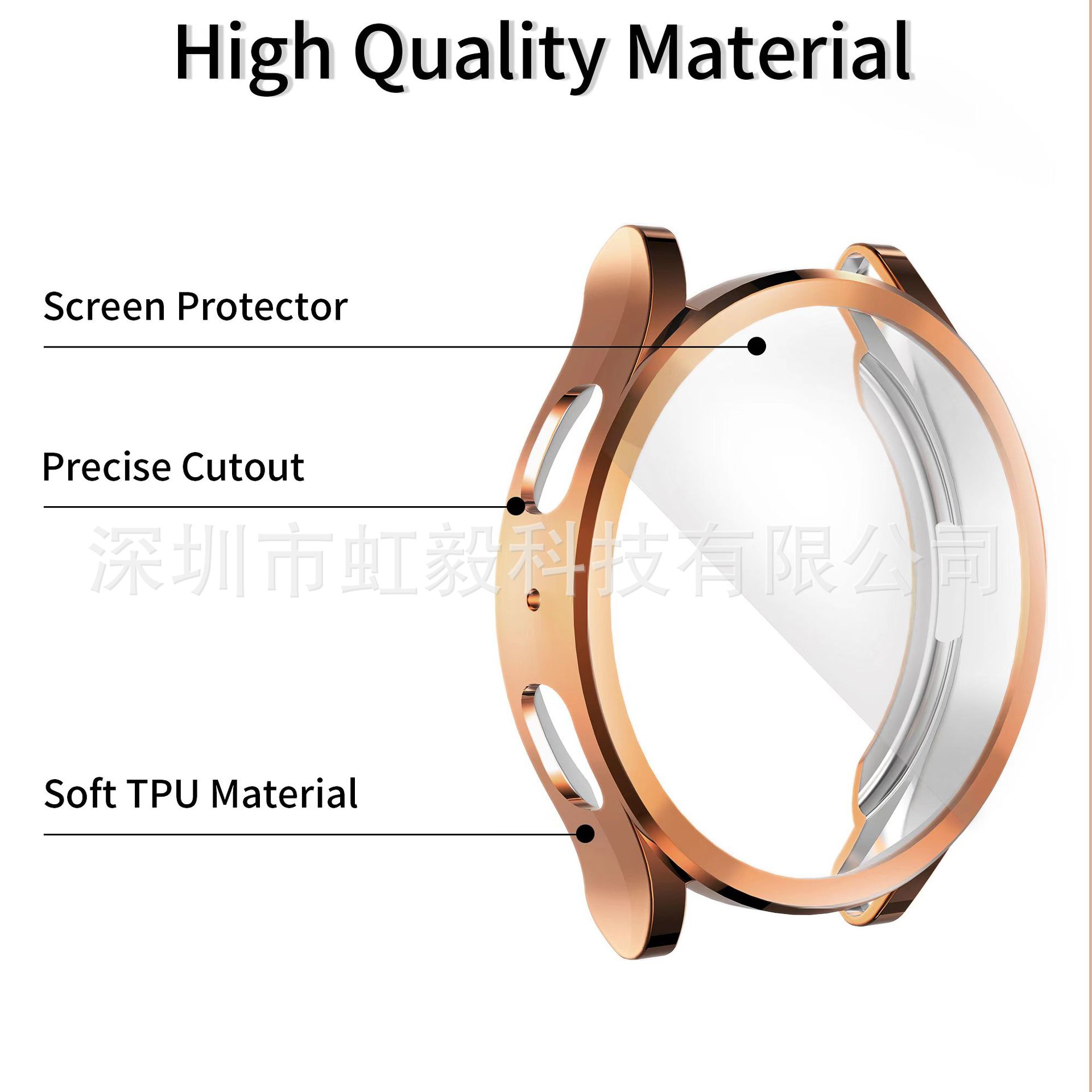 Cross-border exclusive for Samsung watch5 watch, watch6 case, watch7 watch case, TPU soft case details Picture