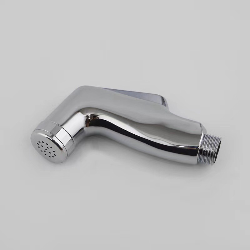 Cross-border best-selling ABS electroplated white PP feminine shower head, export toilet PP spray gun, pet bath Specification drawing