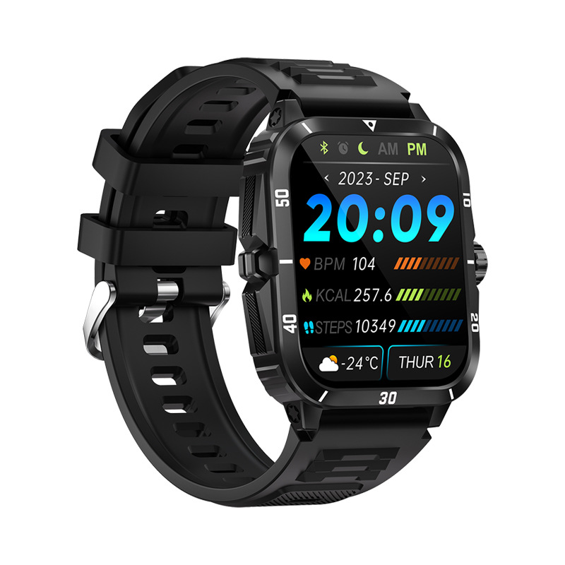 The new KT71 smartwatch, 3ATM outdoor sports watch, long-lasting stopwatch timer, cross-border Specification drawing