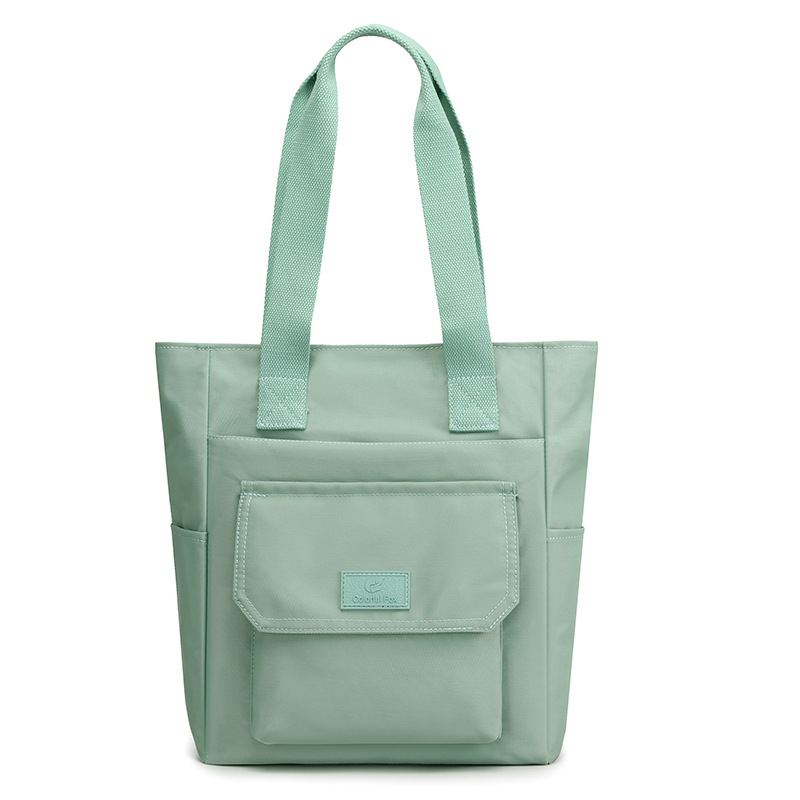 Custom-made tote bags for women, large-capacity fashionable and trendy handbags, printed LOGO nylon water-resistant single-shoulder bags Item Picture