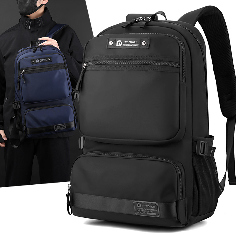 WEPOWER's new men's casual backpack, commuter laptop bag, and large-capacity business trip backpack full figure