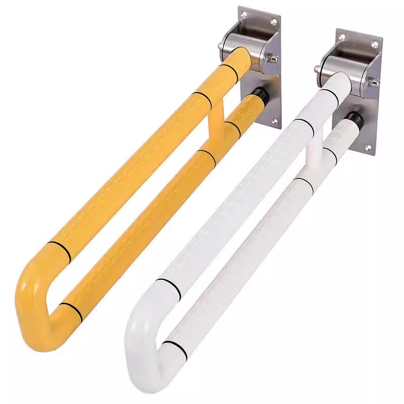 The U-shaped upward-flipping handle for the elderly and pregnant women in the bathroom toilet handrail is specially designed for the elderly and pregnant women. It is anti-slip Application Scenario