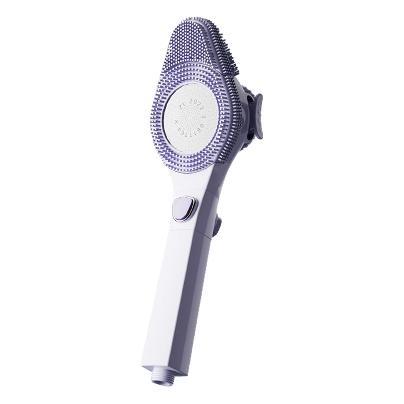 Pressurized shower head, multi-speed adjustable filter, scrubbing, massage, bath brush, all-in-one household rain shower head Item Picture