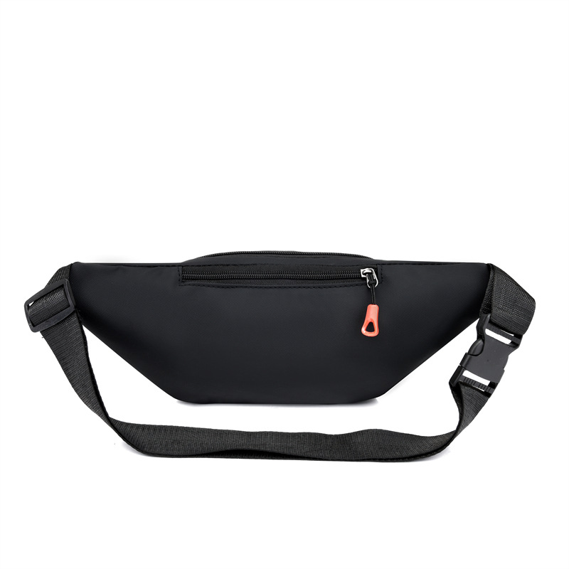New leather waterproof waist bag for men, casual, simple and large-capacity cash register change crossbody bag, retro sporty chest bag Item Picture