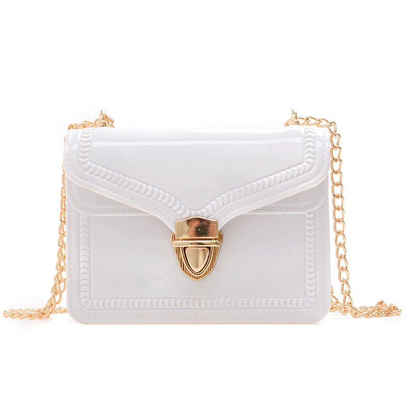 2025 Summer new PVC jelly bag, mini fashionable lace square bag, cosmetic bag, single-shoulder crossbody Instagram women's bag Item Picture