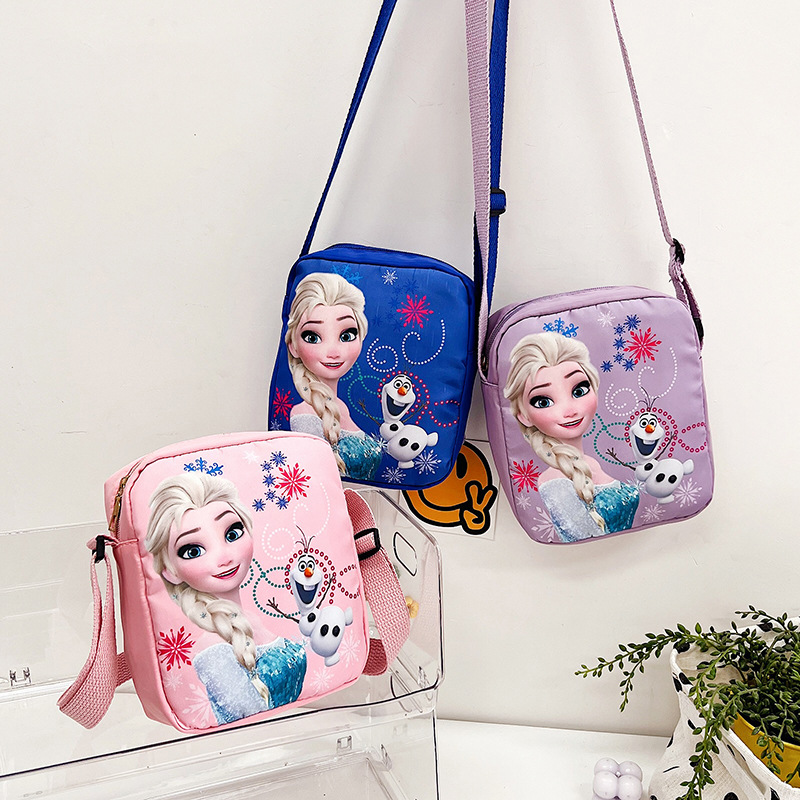 Frozen children's bags, cute princess crossbody bags, Aisha gifts, live wholesale, single-shoulder mobile phone bags full figure