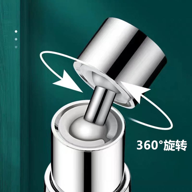 Kitchen faucet, extended bubble, household washbasin, splash-proof shower head, rotating pull-out head, double-blade faucet Specification drawing