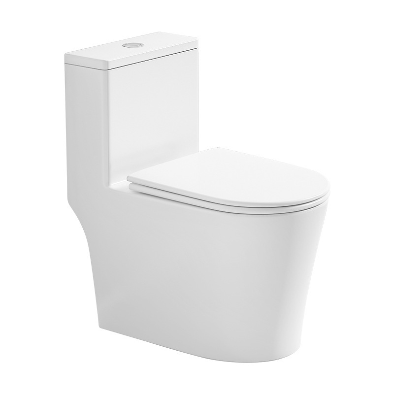Household toilet, siphonic toilet, water-saving and odor-proof, large-diameter and high-flushing toilet, small-sized toilet, cross-border Item Picture