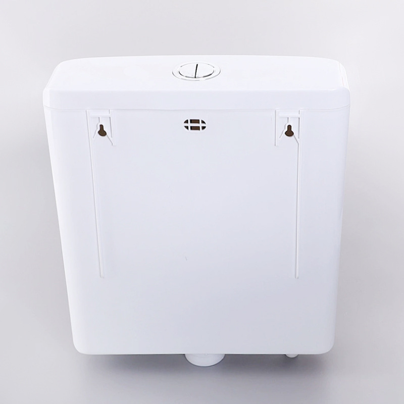 Modern and simple squat toilet water tank, double-button hand-pressed toilet water tank, flushing device, household bathroom water pump details Picture