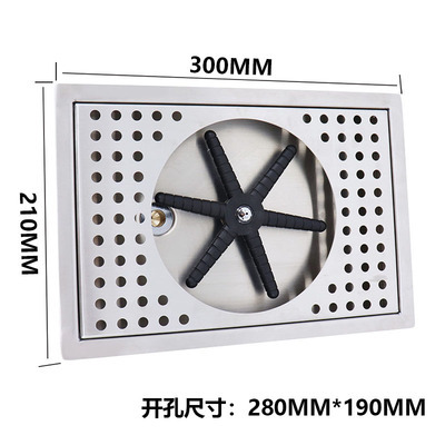 Hotel bar counter stainless steel automatic cup washer, coffee and milk tea shop no-clean rinsing tank high-pressure faucet Item Picture