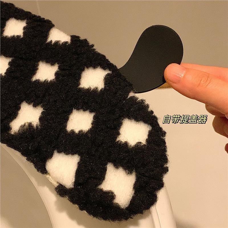 Toilet seat cushion, suitable for all seasons, winter toilet seat adhesive, autumn and winter thickened plush cushion Specification drawing