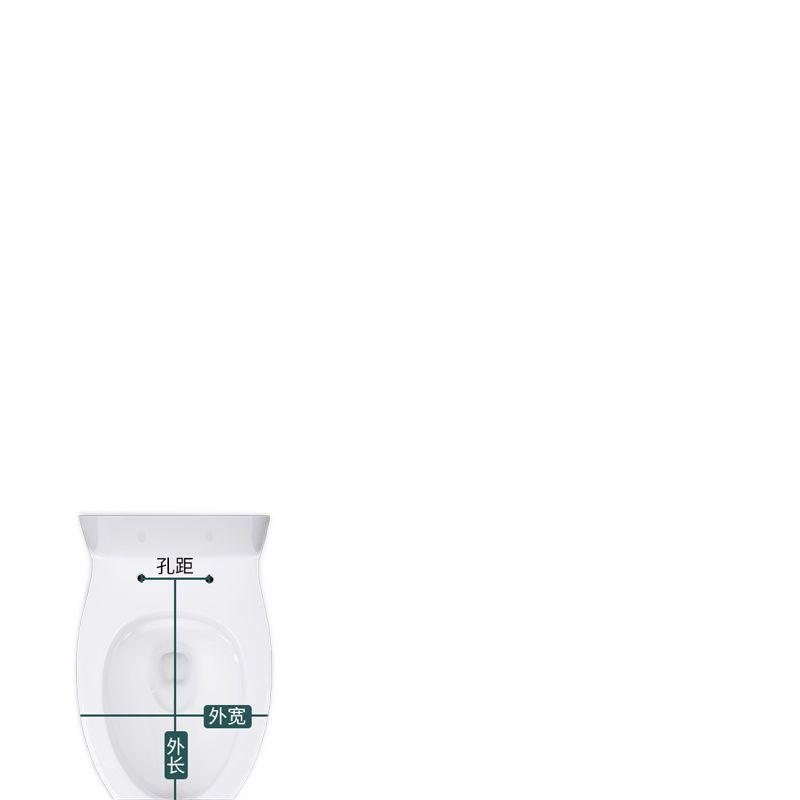 Universal household thickened toilet seat cover, old-fashioned toilet seat cover, square, durable, V-shaped, U-shaped installation tutorial Item Picture