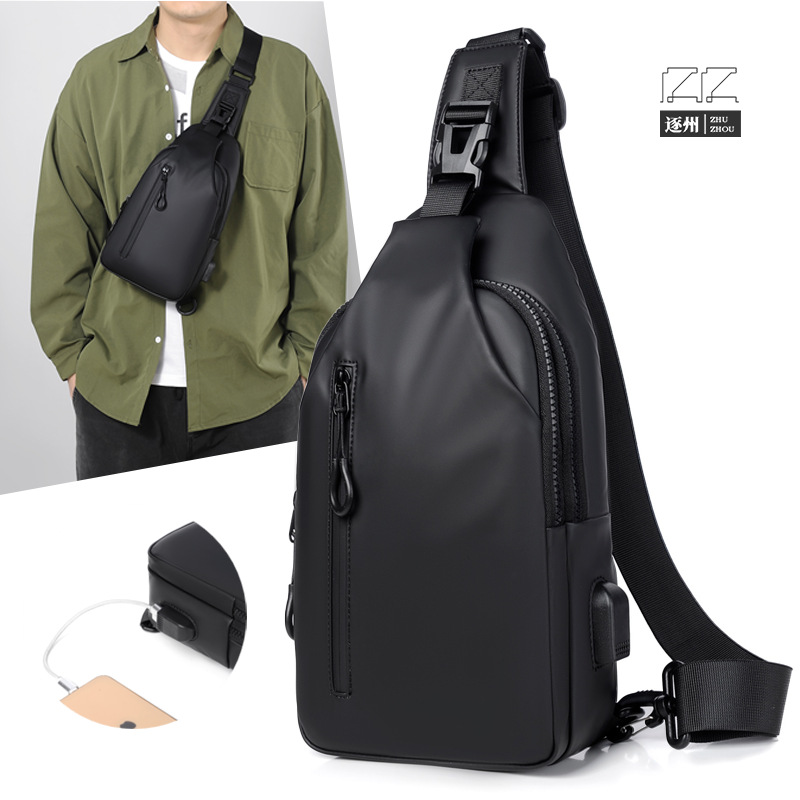 New cross-border bestseller outdoor large-capacity water-resistant chest bag, Korean-style fashionable and trendy single-shoulder bag, crossbody bag full figure