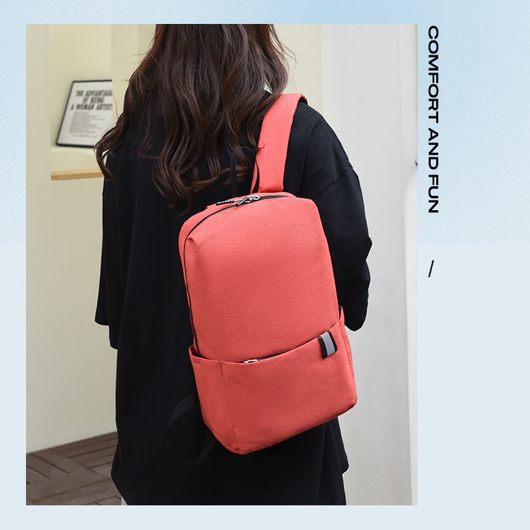 Printable LOGO small backpack, casual sports backpack, men's travel backpack, women's backpack, make-up class, study tour and travel bag Application Scenario