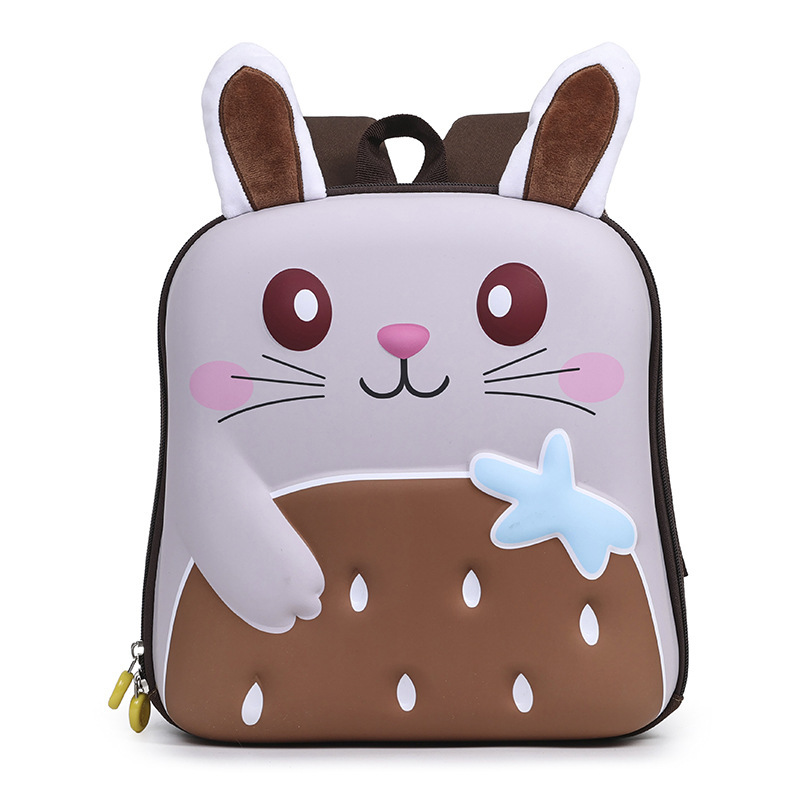 Kindergarten Baby Backpack 2025 Cartoon Super Cute 3D Rabbit Girl Schoolbag for children going out to play and relax Item Picture