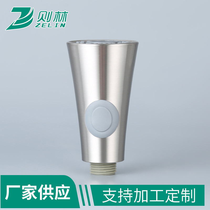 Kitchen and bathroom showerhead, electroplated high-pressure water-saving showerhead, shower accessories, showerhead details Picture