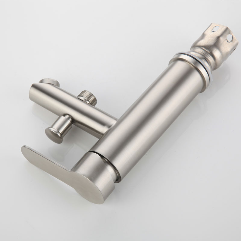 Cross-border 304 stainless steel two-function washbasin faucet, cold and hot lifting washbasin faucet, three-in-one faucet for washing face and shower Specification drawing