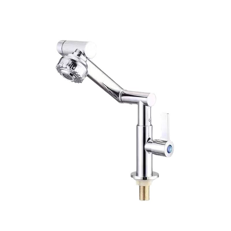 Southeast Asian single cold water kitchen sink, balcony laundry sink faucet, household rotatable single cold faucet, stainless steel Item Picture