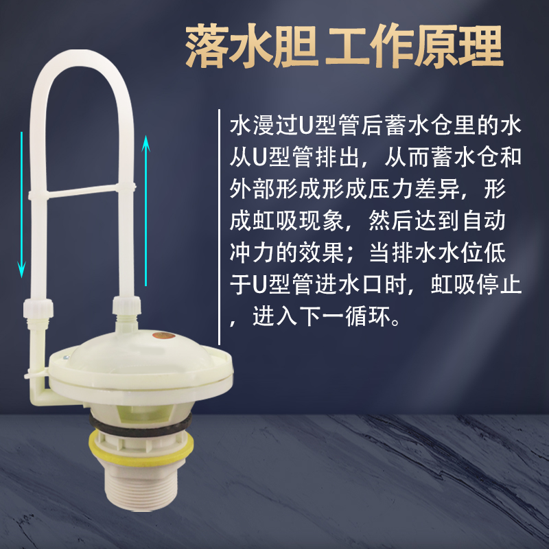 IL public toilet automatic flushing tank, public restroom toilet trench type large water replenishment flushing tank 40 liters, 50 liters, 70 liters Specification drawing