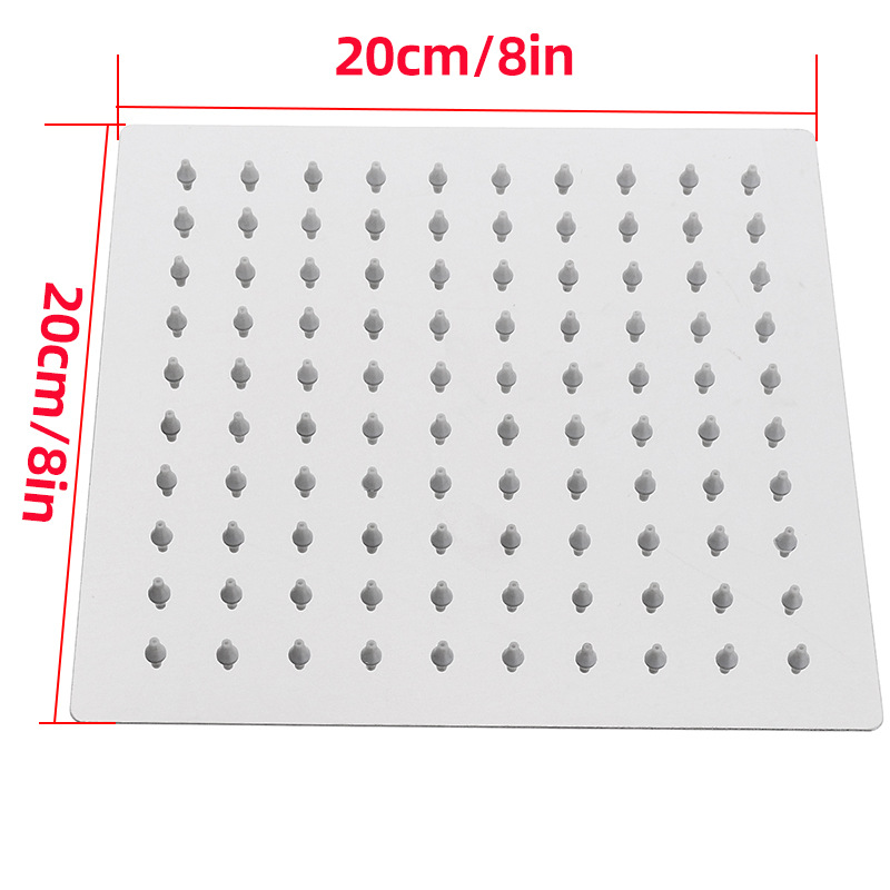 201 stainless steel shower head, overhead spray, pressurized bathroom shower head, shower set, household shower head details Picture