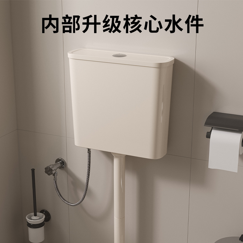 Toilet flushing tank, squat toilet, thickened stainless steel water tank, wall-mounted public squat toilet flushing device for household bathrooms Application Scenario