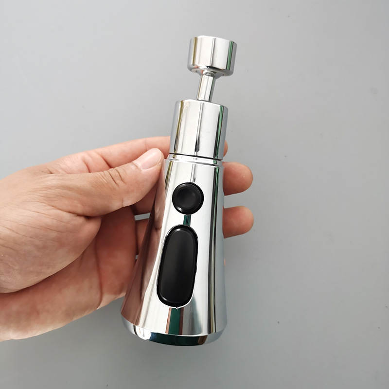 Faucet extender with universal rotation, modern and simple waist, extended sink, extended spout, scratch-resistant and splash-proof details Picture