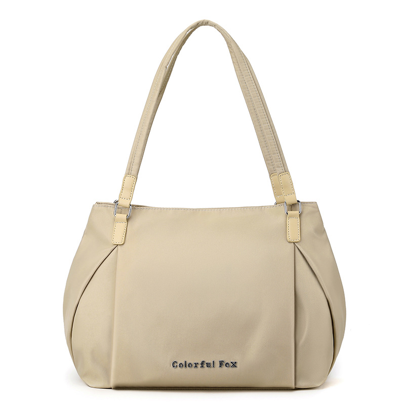 Colorful Fox's new women's fashion tote bag, a simple and large-capacity single-shoulder bag with Japanese style, is a lightweight bag for girls Item Picture